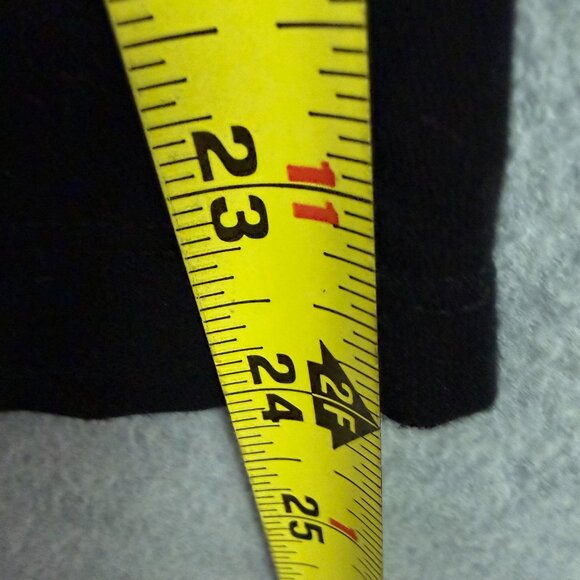 Chico's 2 L Tiered Stretchy Knit Bandage Style Top Black Long Sleeve Rayon Blend - Picture 10 of 10